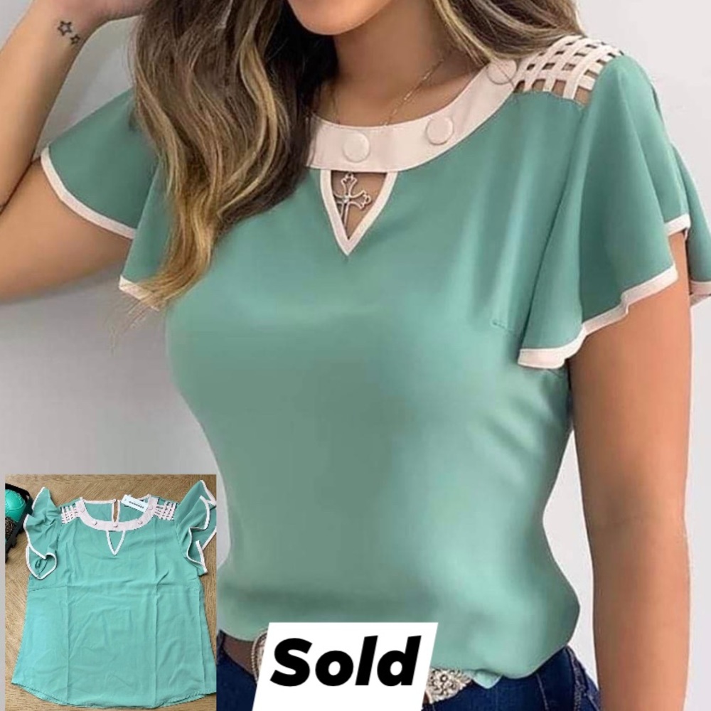 Green blouse